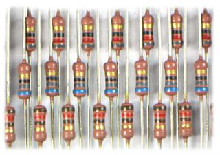 Resistor de filme metálico de 18 Ohms para meio watt