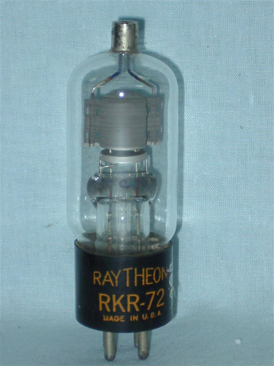 Válvulas Diodo Retificadores de Meia Onda - Válvula RKR72 Raytheon