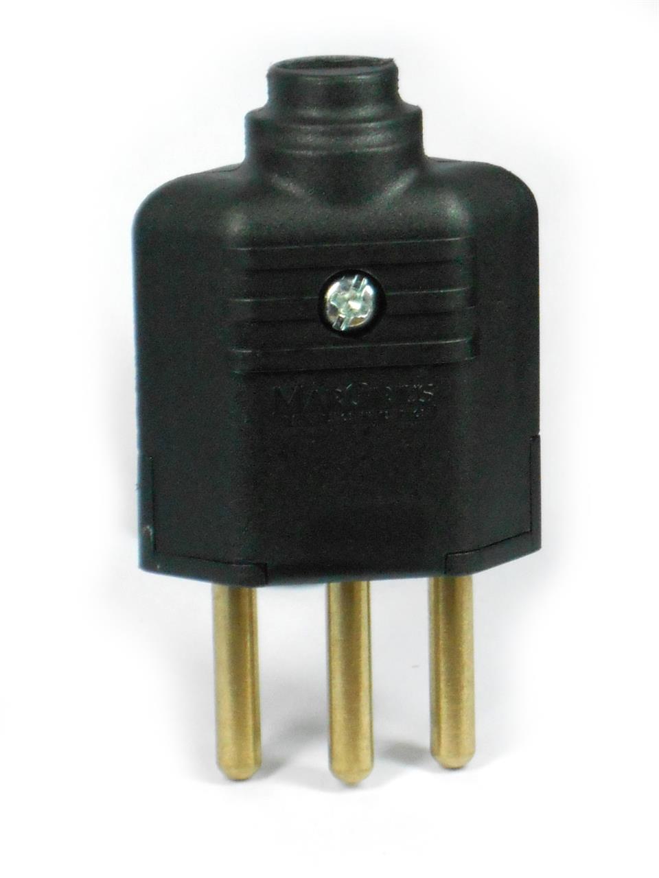 Plugs e tomadas para conexões elétricas de potência - Tomada MarGirius PLD1-3 Preta