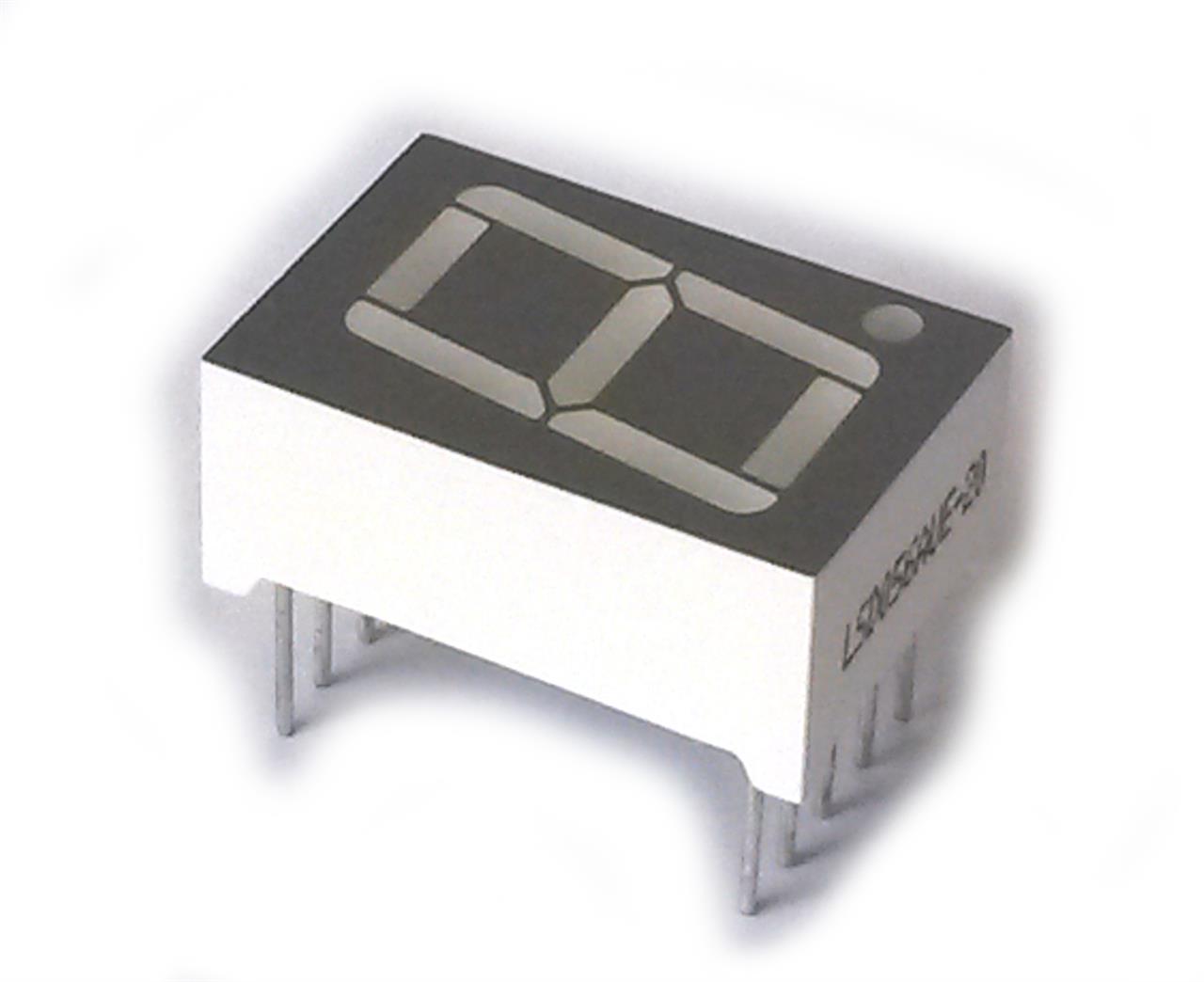 Semicondutores - Display 7 segmentos D168K vermelho catodo comum