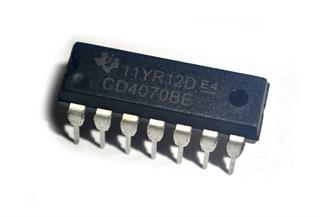 Circuito Integrado com quatro portas XOR CD4070BE