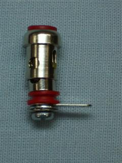 Plugs e conectores - Borne Alto-Falante Metálico Miniatura Parafuso Vermelho