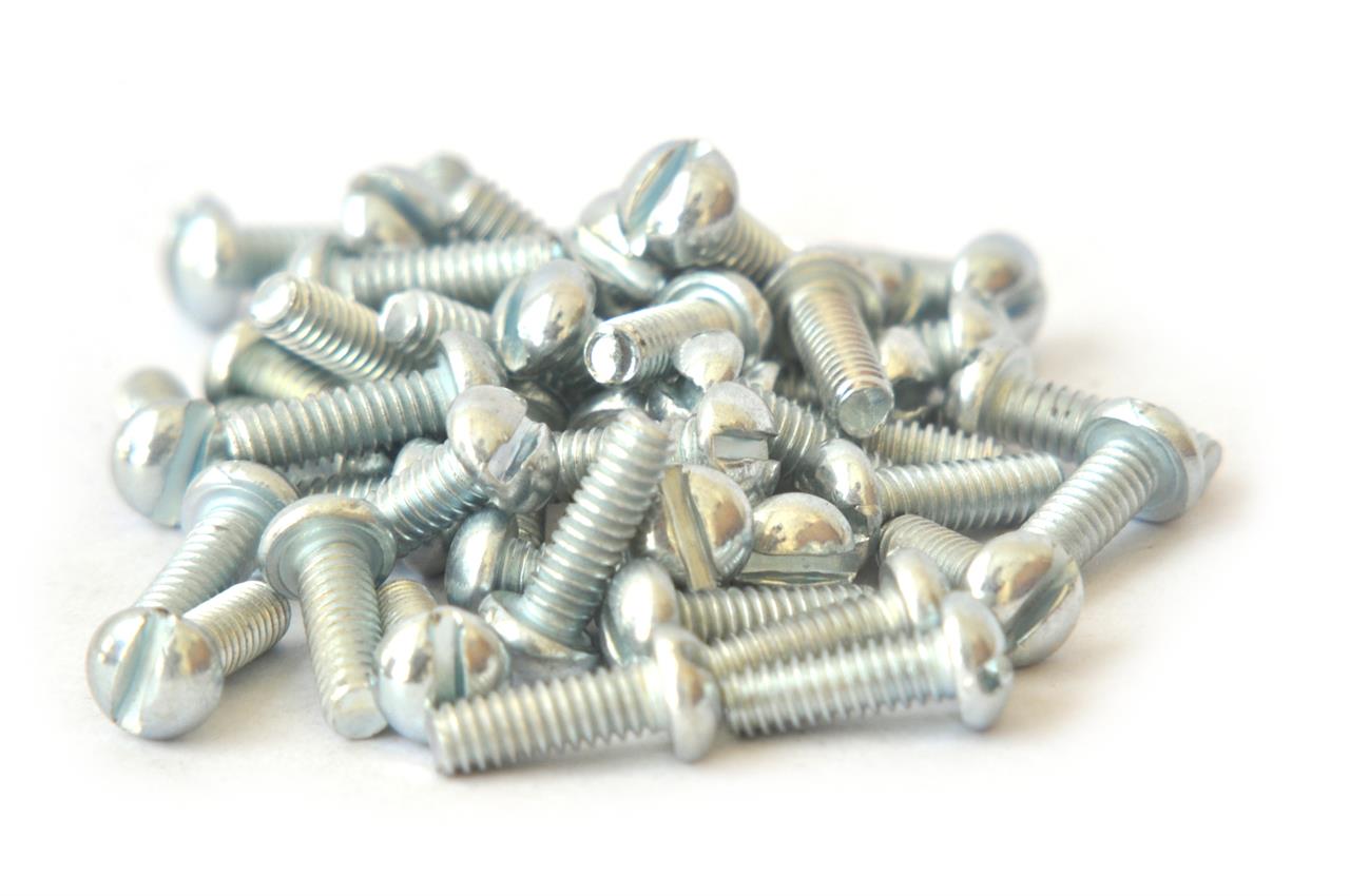Parafusos com rosca padrão em polegadas - Parafuso 1/8x3/8 Galvanizado